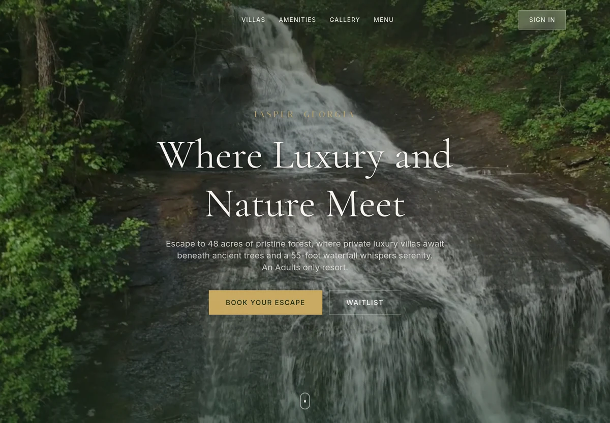 Cypress Resort homepage screenshot