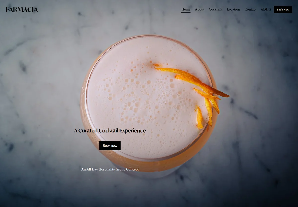 Farmacia North End homepage screenshot
