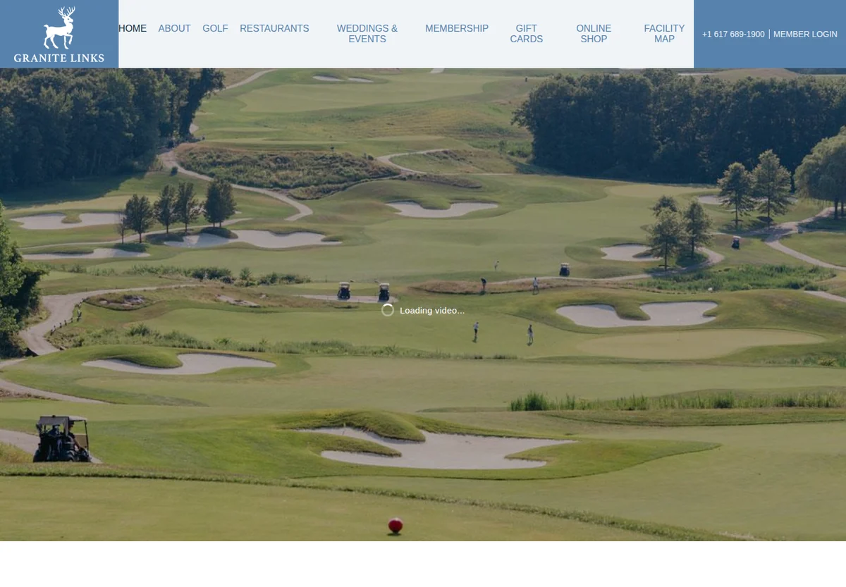Granite Links homepage screenshot